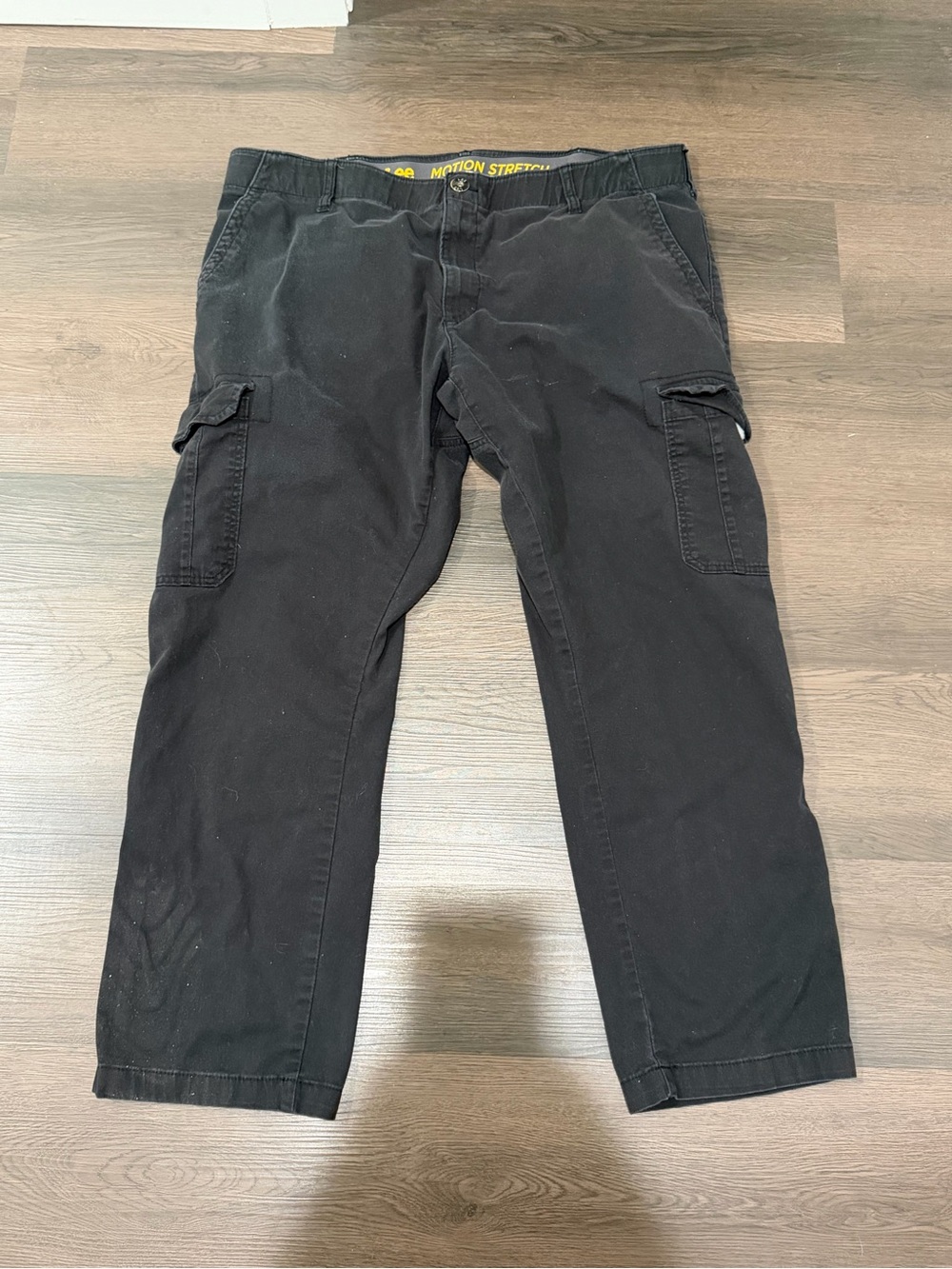 Lee Motion Stretch Black Cargo Pants - Men's 40x30